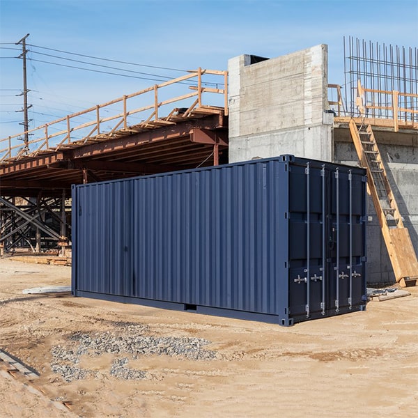 our construction site storage containers are equipped with ventilation systems for proper air circulation